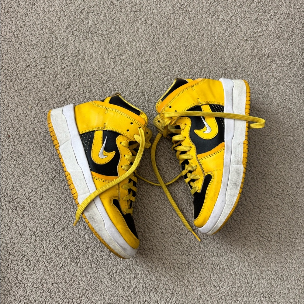Nike Yellow and Black Athletic Sneakers